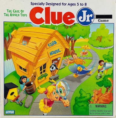 00409 Clue Jr Case of the Hidden Toys 1995 Note Pad