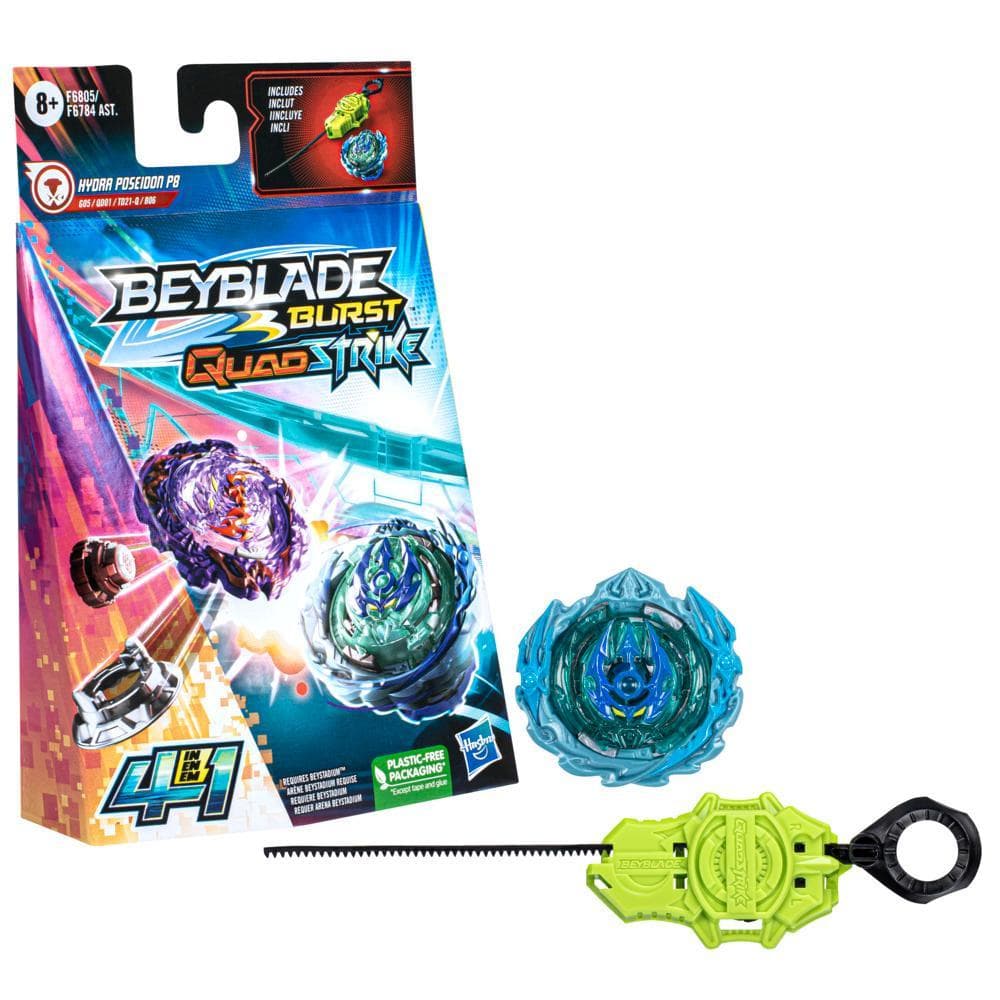 Beyblade Burst QuadStrike Hydra Poseidon P8 Starter Pack