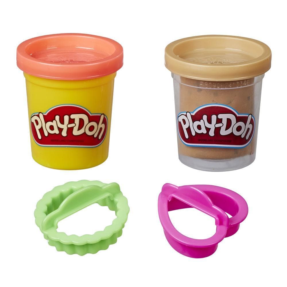 Play-Doh Cookie Canister Play Food Σετ με 2 Μη-Τοξικά Χρώματα (Chocolate Chip Cookie)