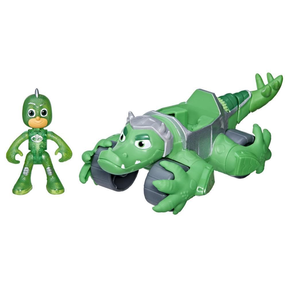 PJ Masks Animal Power Gekko Animal Rider Deluxe Vehicle Preschool Toy, Includes Gekko Action Figure, Ages 3 and Up