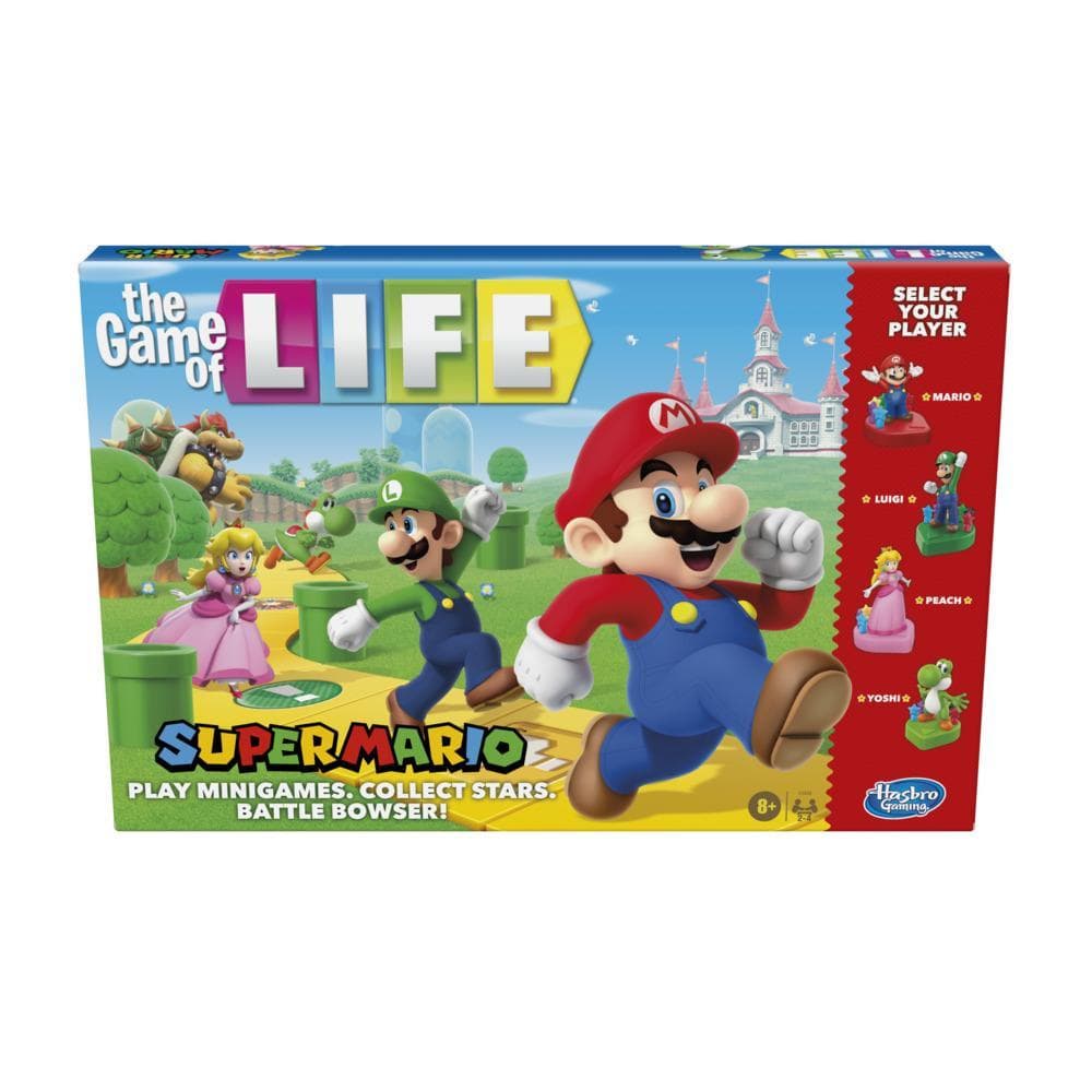 The Game of Life: Super Mario Edition Board Game for Kids Ages 8 and Up