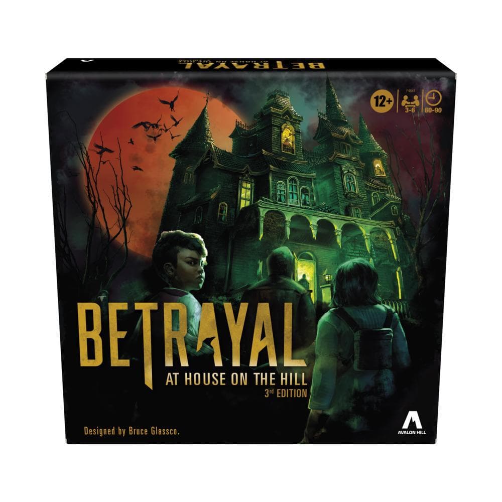 Avalon Hill Betrayal at House on the Hill 3rd Edition Cooperative Board Game, for Ages 12 and Up for 3-6 Players