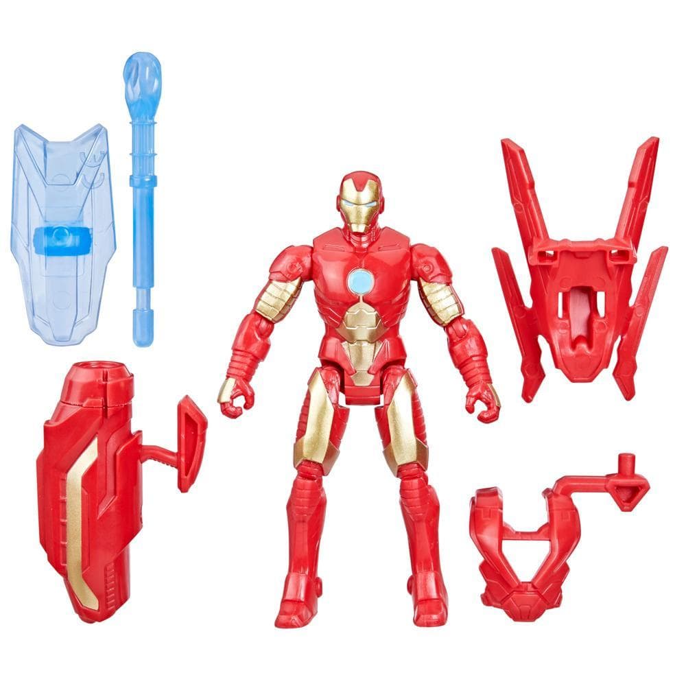 Marvel Avengers Epic Hero Series Battle Gear 4" Iron Man Action Figure for Kids 4+