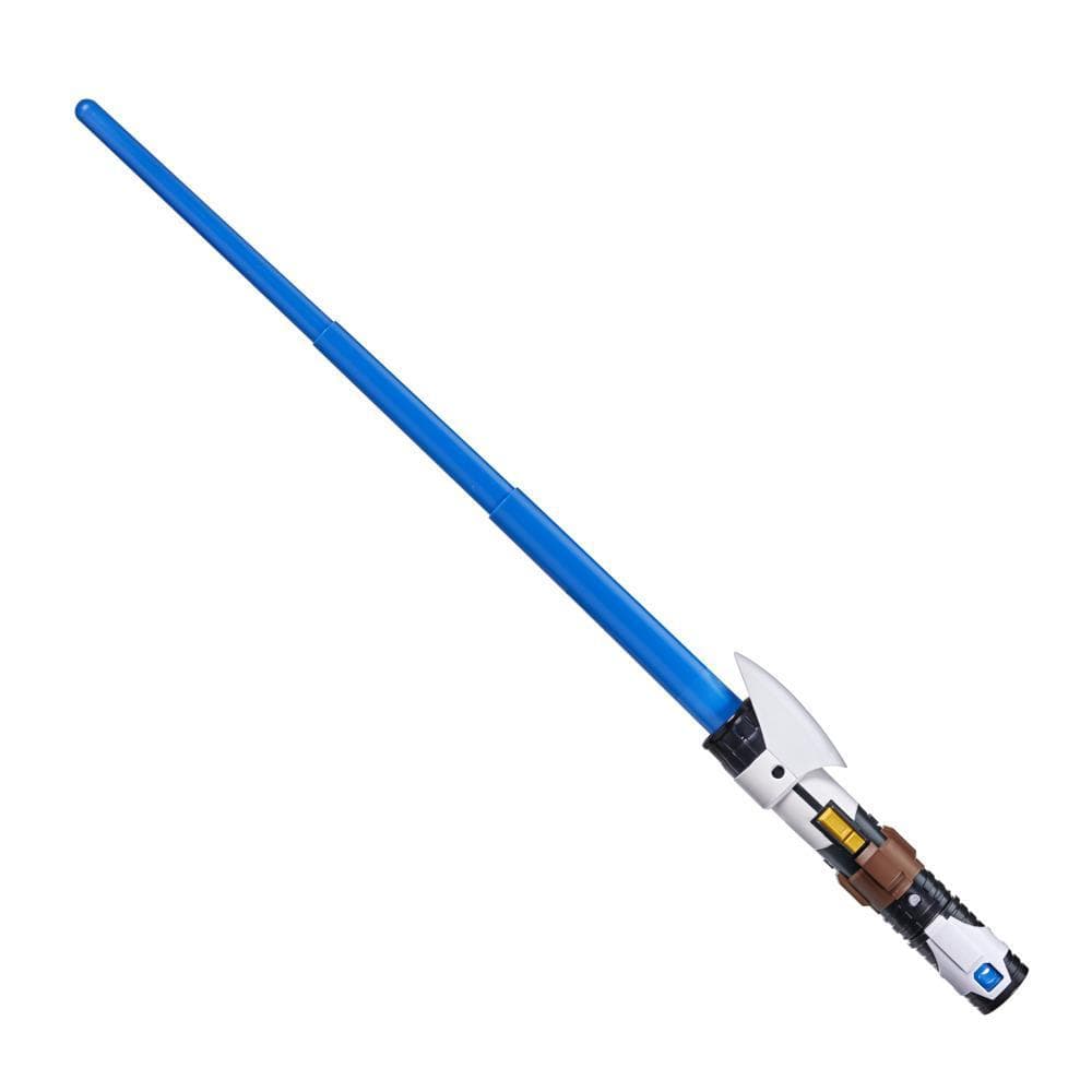 Star Wars Lightsaber Forge Obi-Wan Kenobi Extendable Blue Lightsaber Roleplay Toy for Kids Ages 4 and Up