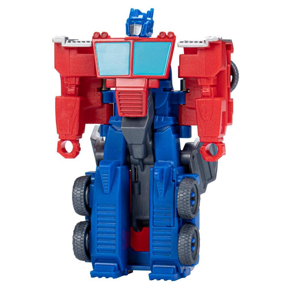 Transformers Toys EarthSpark 1-Step Flip Changer Optimus Prime Action Figure