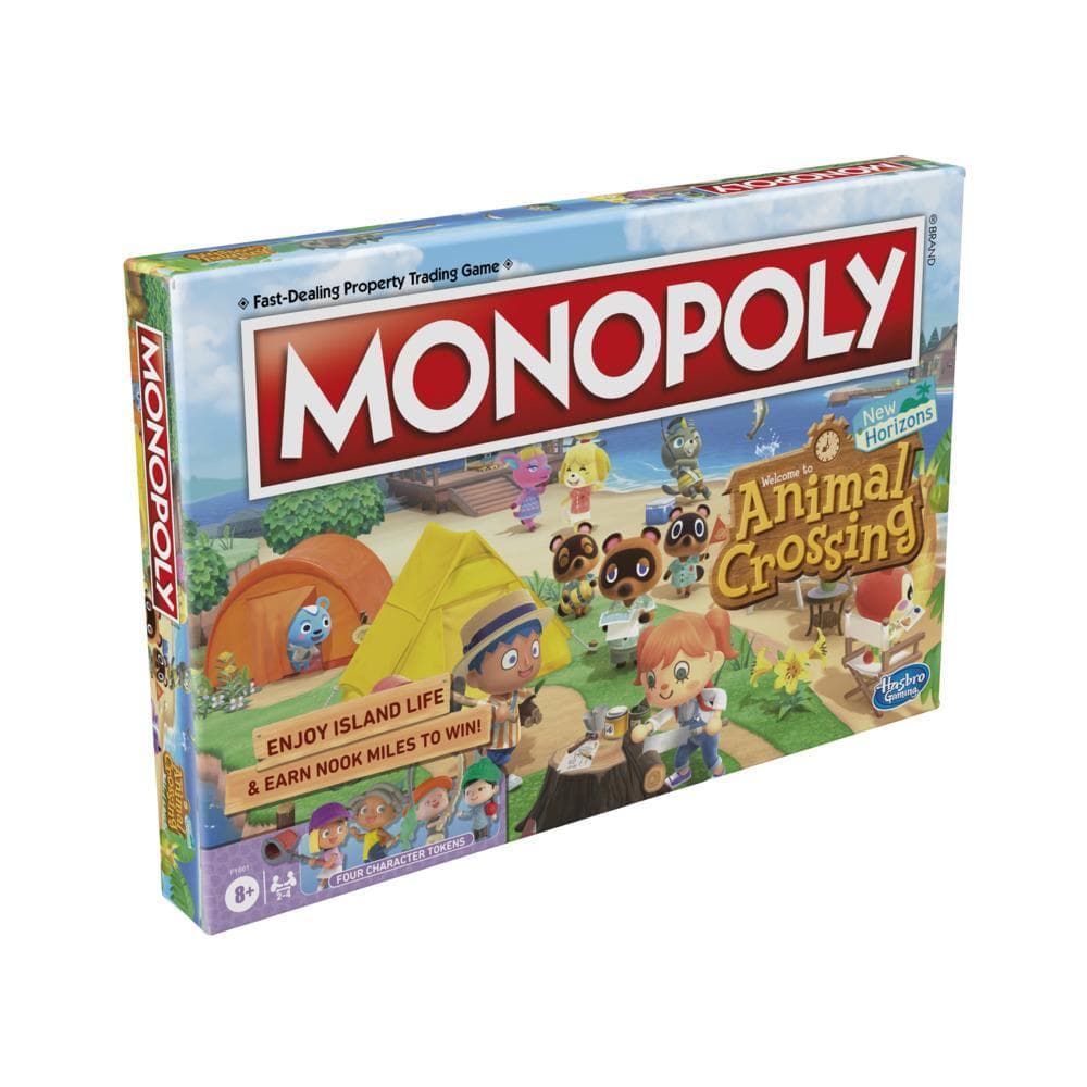 Monopoly Animal Crossing New Horizons Edition Board Game for Kids Ages 8 and Up, Fun Game to Play