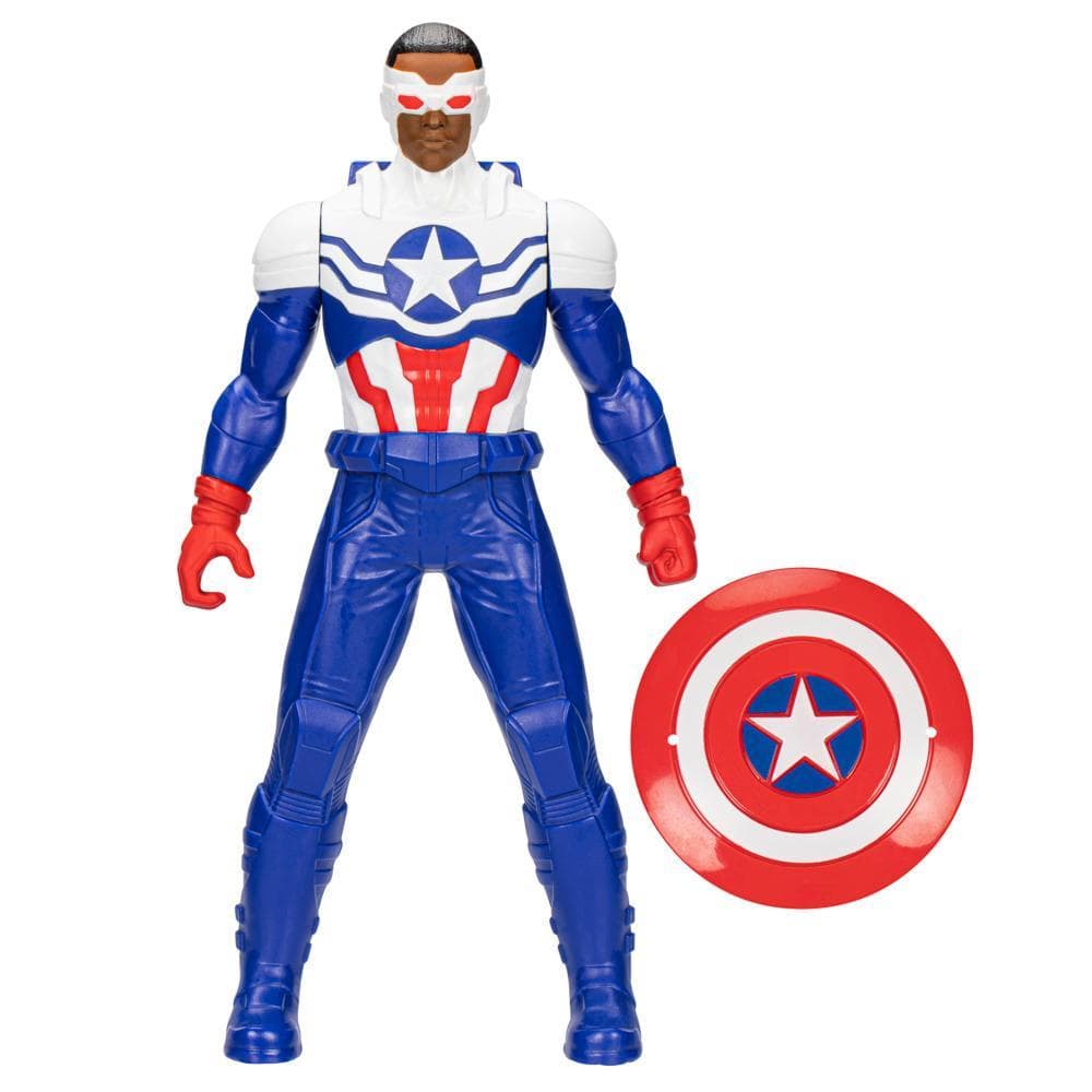 Marvel Mighty Hero Series Captain America Action Figure (9") with Shield Accessory