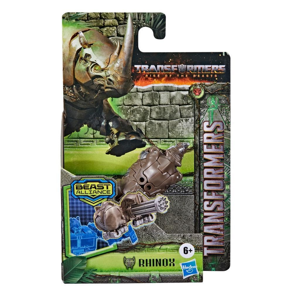 Transformers: Rise of the Beasts Movie, Beast Alliance, Beast Battle Masters Rhinox Action Figure - 6 and Up, 3-inch