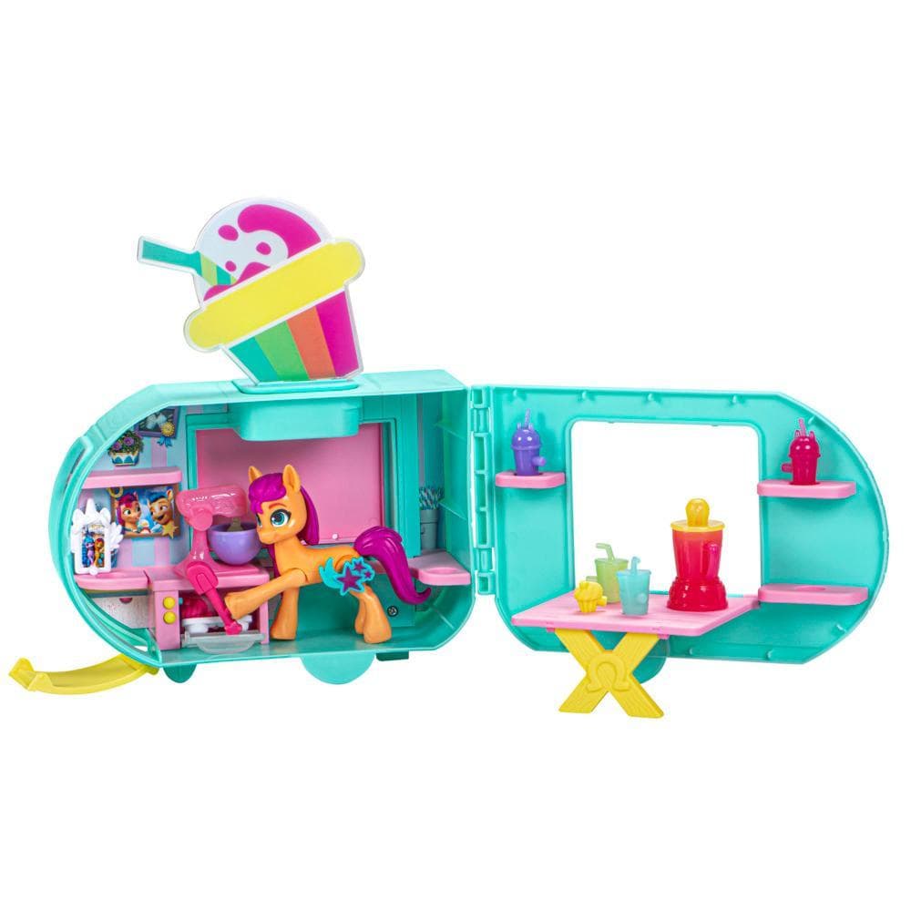 My Little Pony Toys Sunny Starscout Smoothie Truck Doll, Kids Playset Toys for Girls, Boys