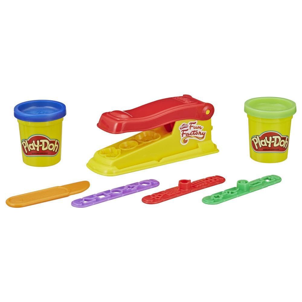 Play-Doh Mini Fun Factory Shape Making Toy with 2 Non-Toxic Colors