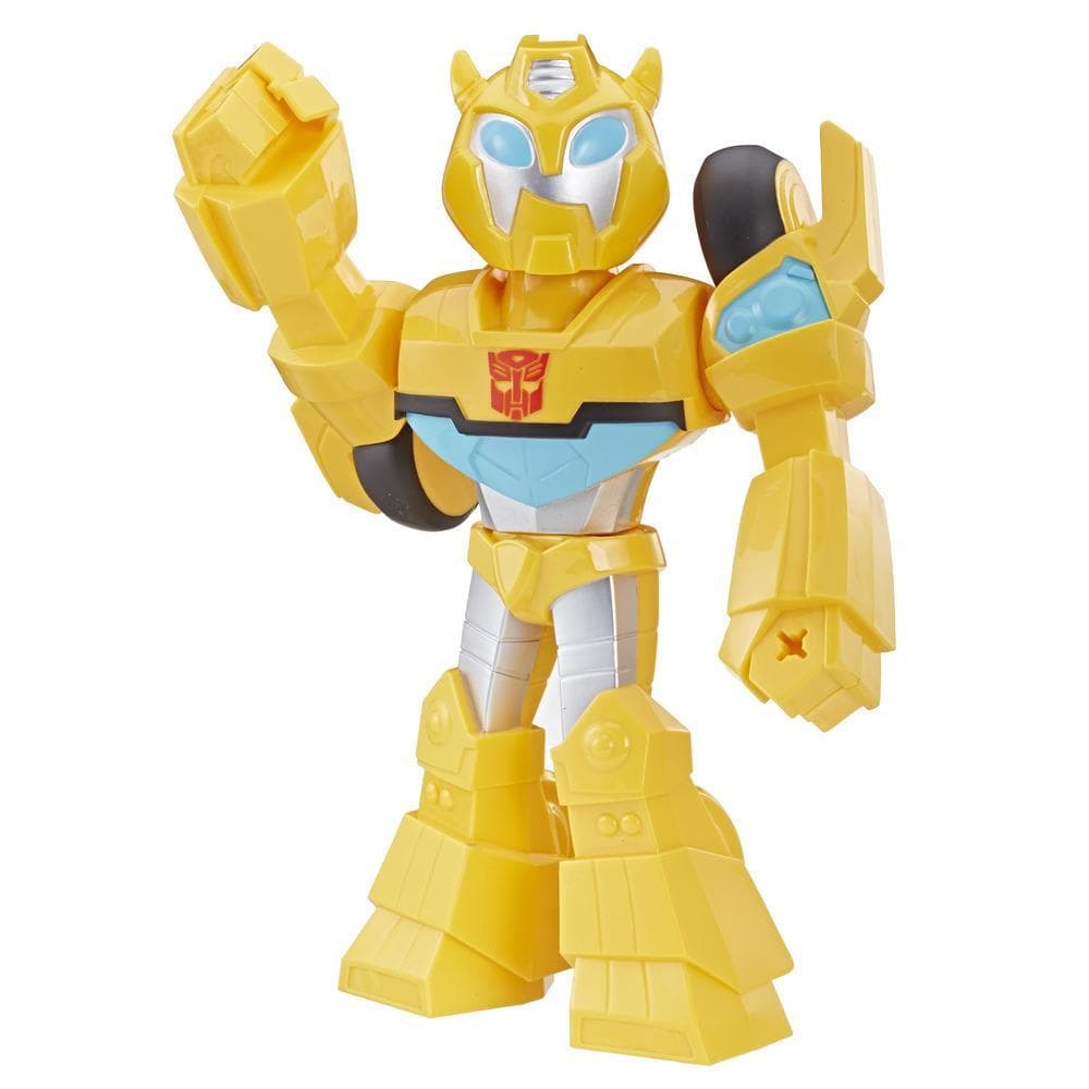 Playskool Heroes Transformers Rescue Bots Academy Mega Mighties Bumblebee Collectible 10-Inch Robot Action Figure, Toys for Kids Ages 3 and Up