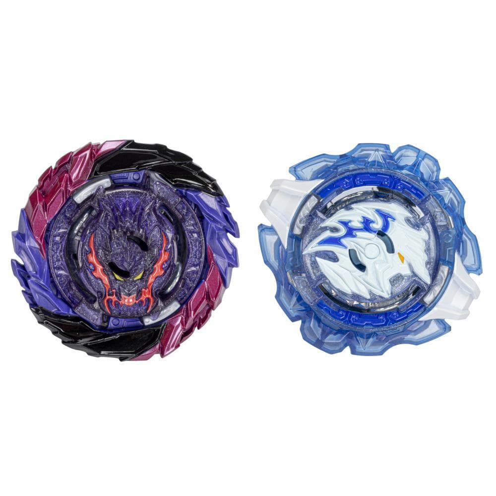 Beyblade Burst QuadDrive Roar Balkesh B7 and Stone Balderov B7 Spinning Top Dual Pack -- Battling Game Top Toy