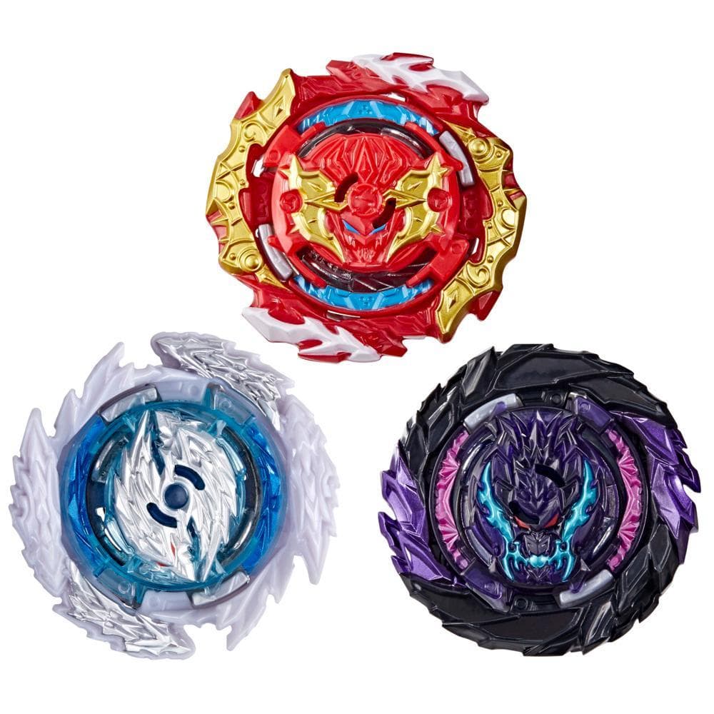 Beyblade Burst QuadDrive Sonic Warp 3-Pack with 3 Spinning Tops -- Battling Game Top Toy for Kids Ages 8 and Up
