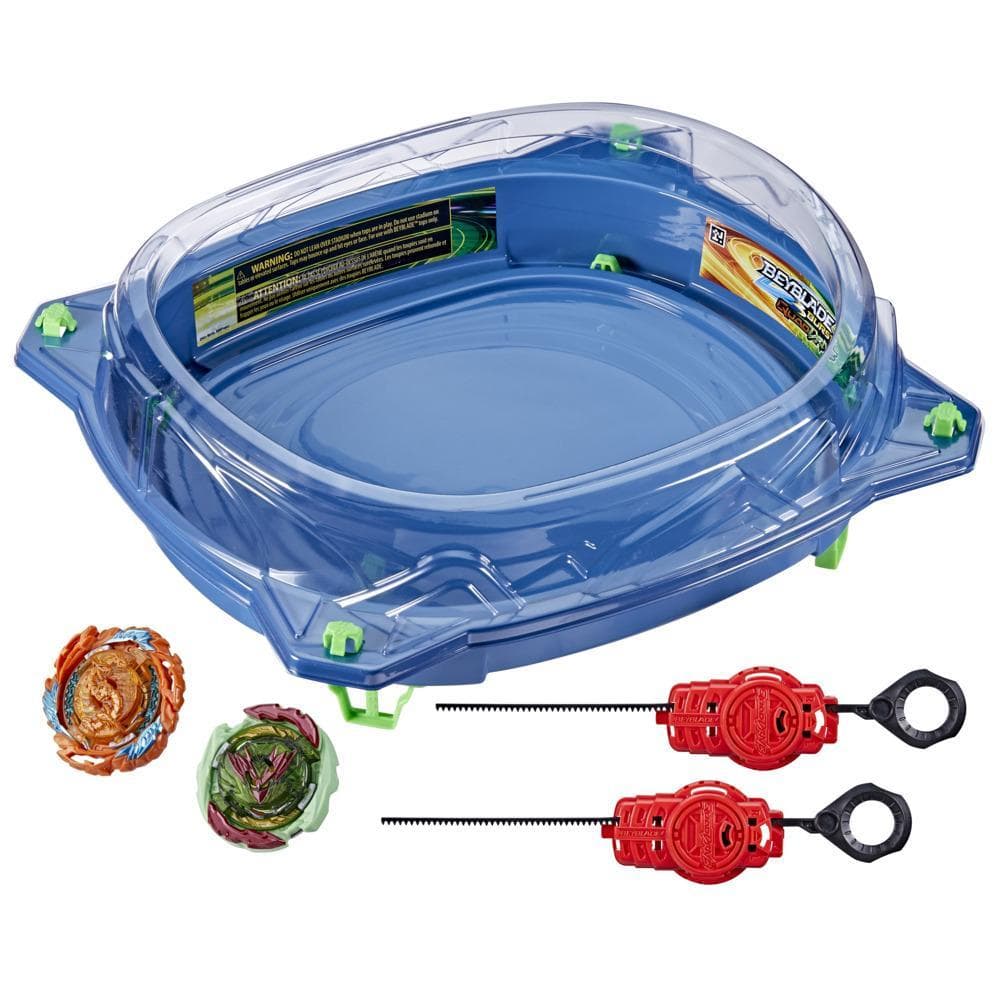 Beyblade Burst QuadDrive Galaxy Orbit Battle Set Game -- Beystadium, 2 Toy Tops and 2 Launchers for Ages 8 and Up
