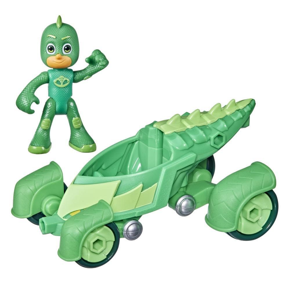 PJ Masks Gekko-Mobile Preschool Toy, Gekko Car with Gekko Action Figure for Kids Ages 3 and Up