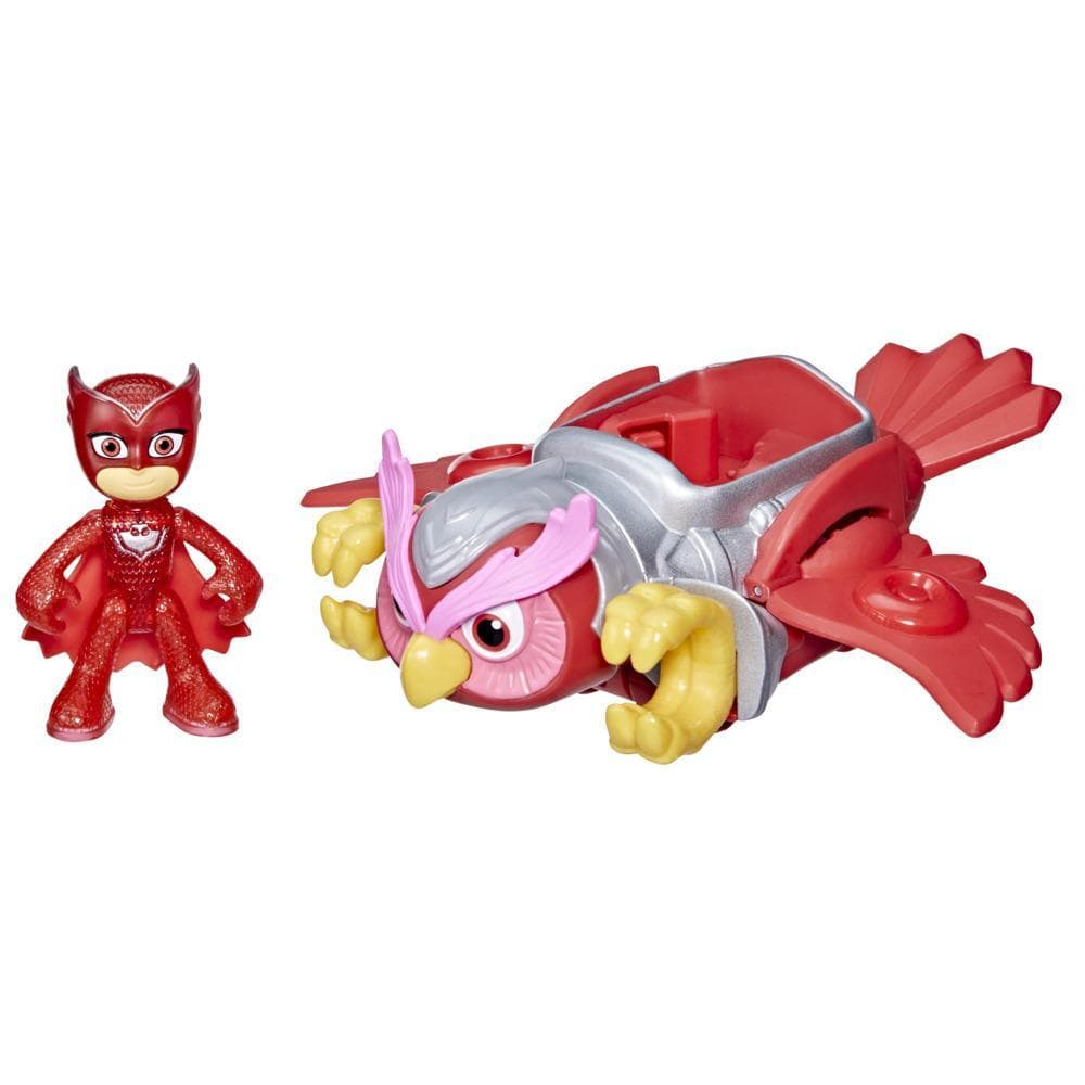 PJ Masks Animal Power Owlette Animal Rider Deluxe Vehicle Preschool Toy, Includes Owlette Action Figure, Ages 3 and Up