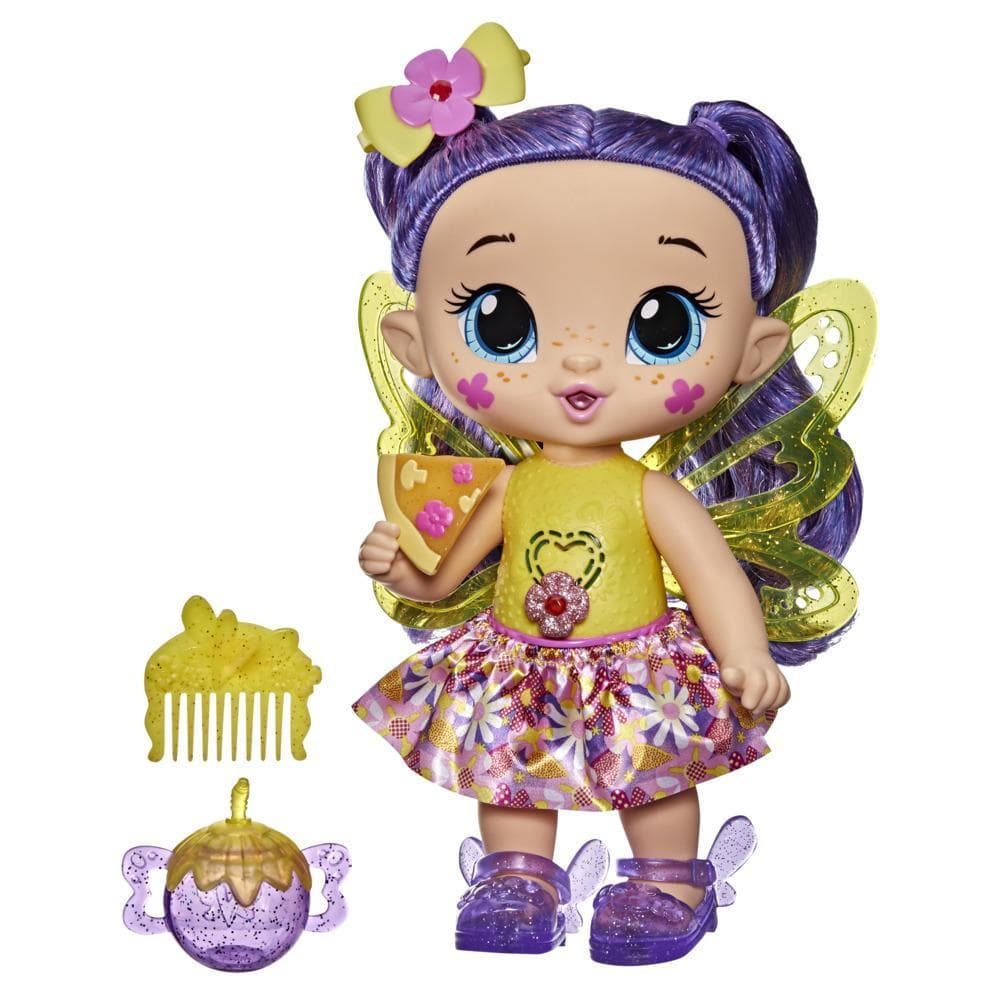 Baby Alive GloPixies Doll, Siena Sparkle, Glowing Pixie Toy for Kids Ages 3 and Up, Interactive 10.5-inch Doll