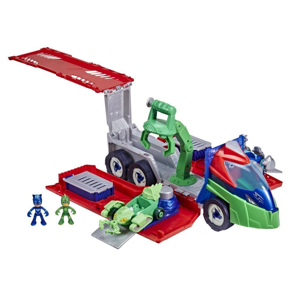 PJ Masks PJ Launching Seeker Preschool Toy, Transforming PJ Seeker Vehicle Playset for Kids Ages 3 and Up