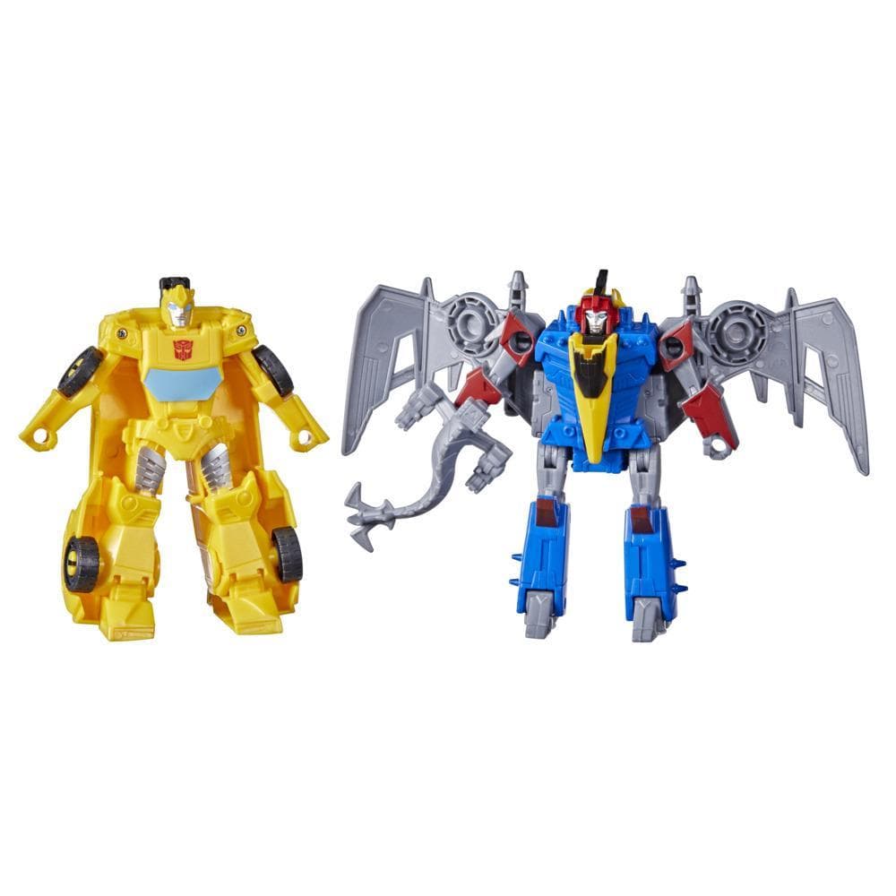 Transformers Bumblebee Cyberverse Adventures Dinobots Unite Dino Combiners Bumbleswoop Figures, Ages 6 and Up, 4.5-inch