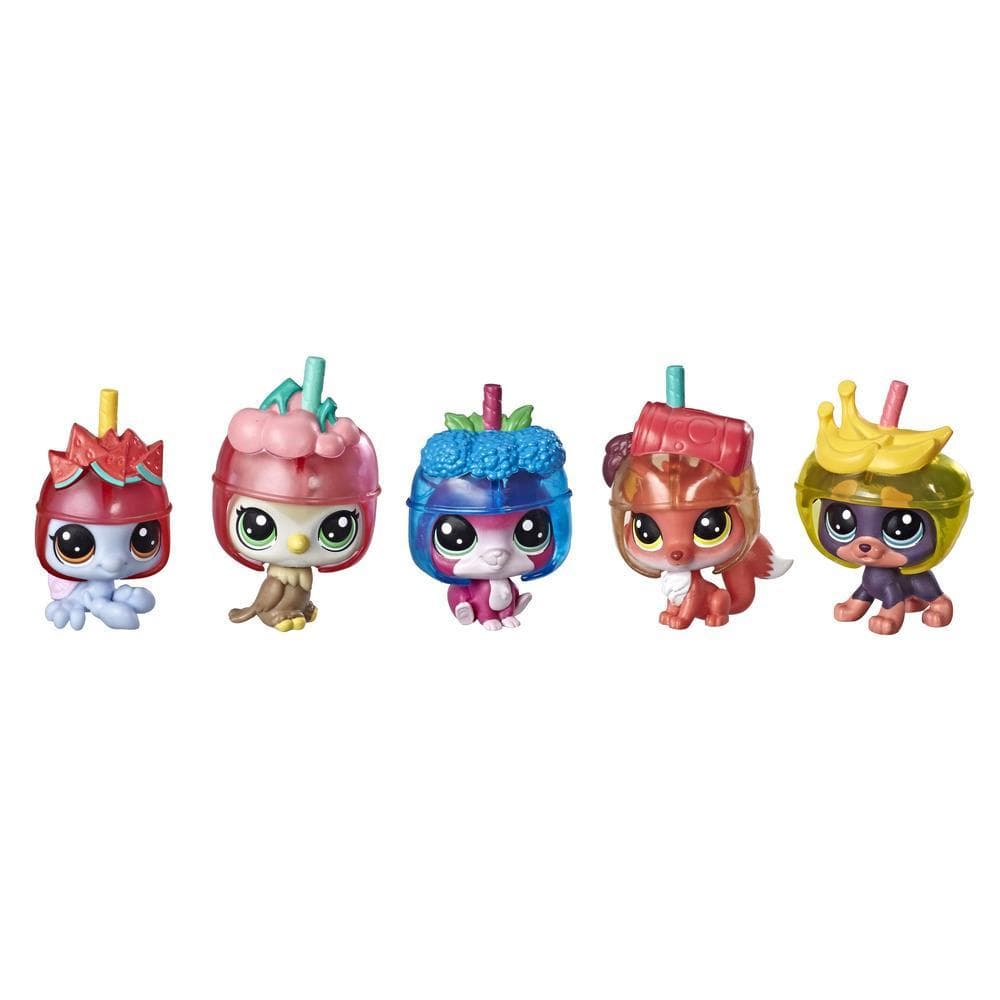 Littlest Pet Shop Slushie Squad Pack, includes 5 pets & 5 accessories