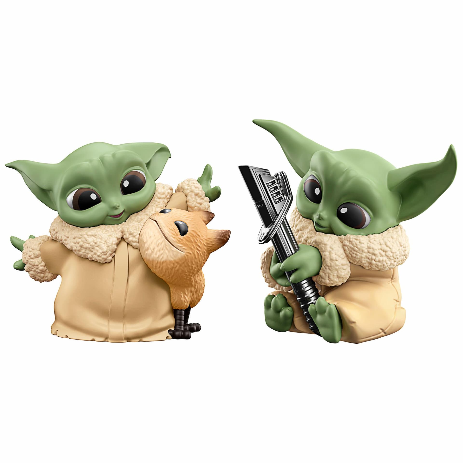 Star Wars The Bounty Collection Series 5, 2-Pack Grogu Figures, 2.25"-Scale Loth-Cat Cuddles, Darksaber Discovery