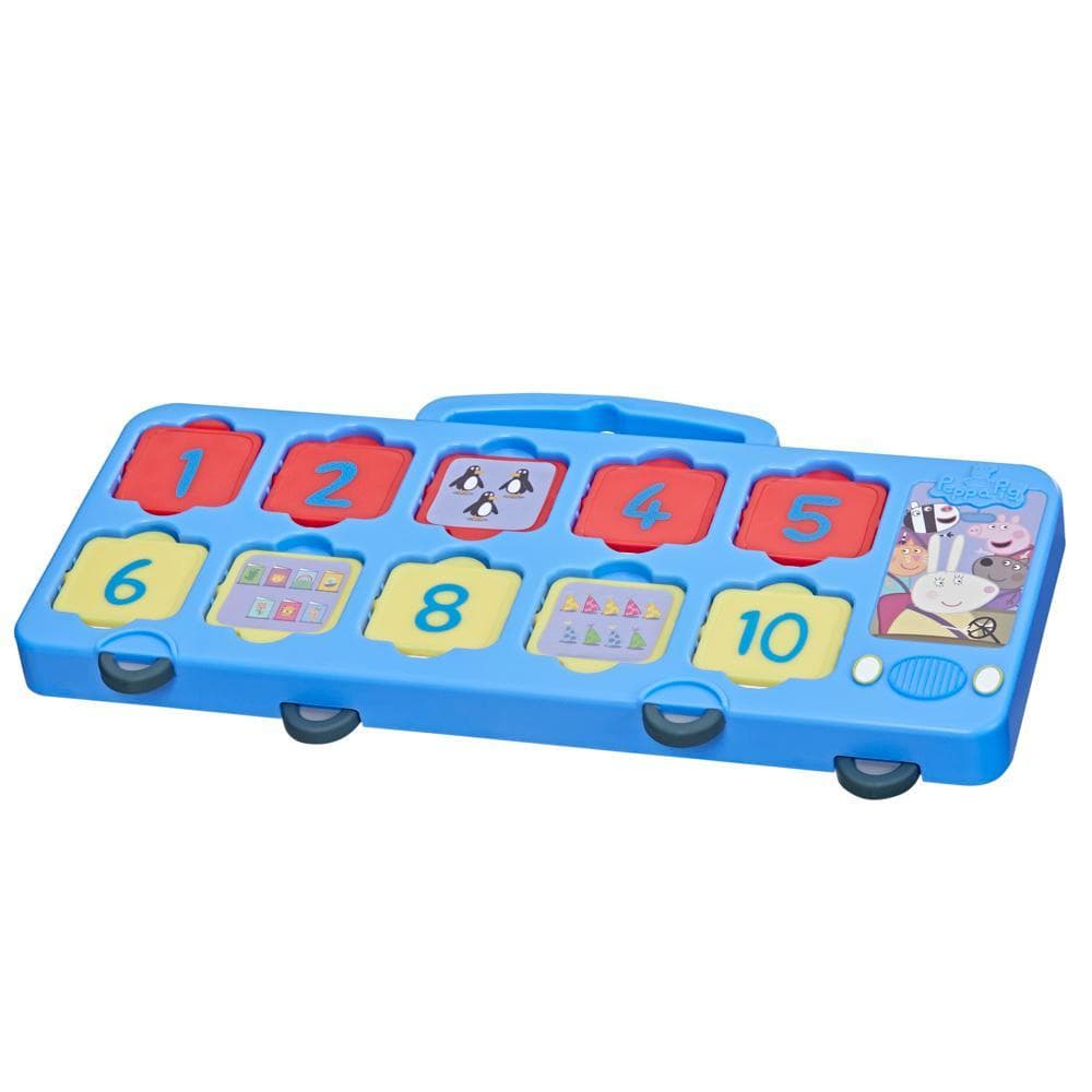 Peppa Pig Toys Peppa's 1-2-3 Bus, 1 to 10 Counting Toys, Interactive Preschool Toys