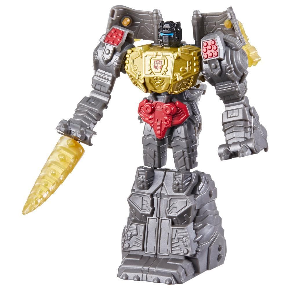 Transformers Toys Authentics Bravo Grimlock, 4.5" Action Figures for Kids Ages 6+