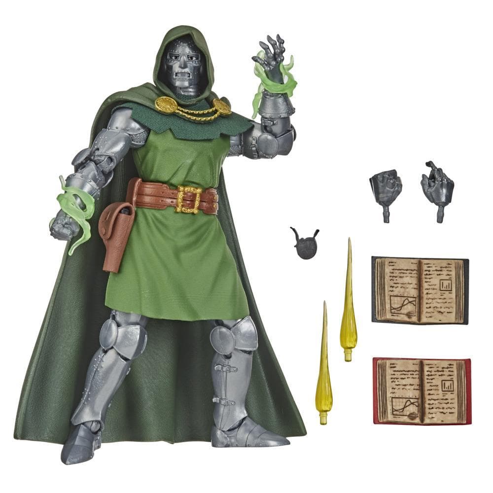 Marvel Vintage 6-Inch-Scale Dr. Doom Fantastic 4 Action Figure Toy, 10 Accessories, For Kids Ages 4 And Up