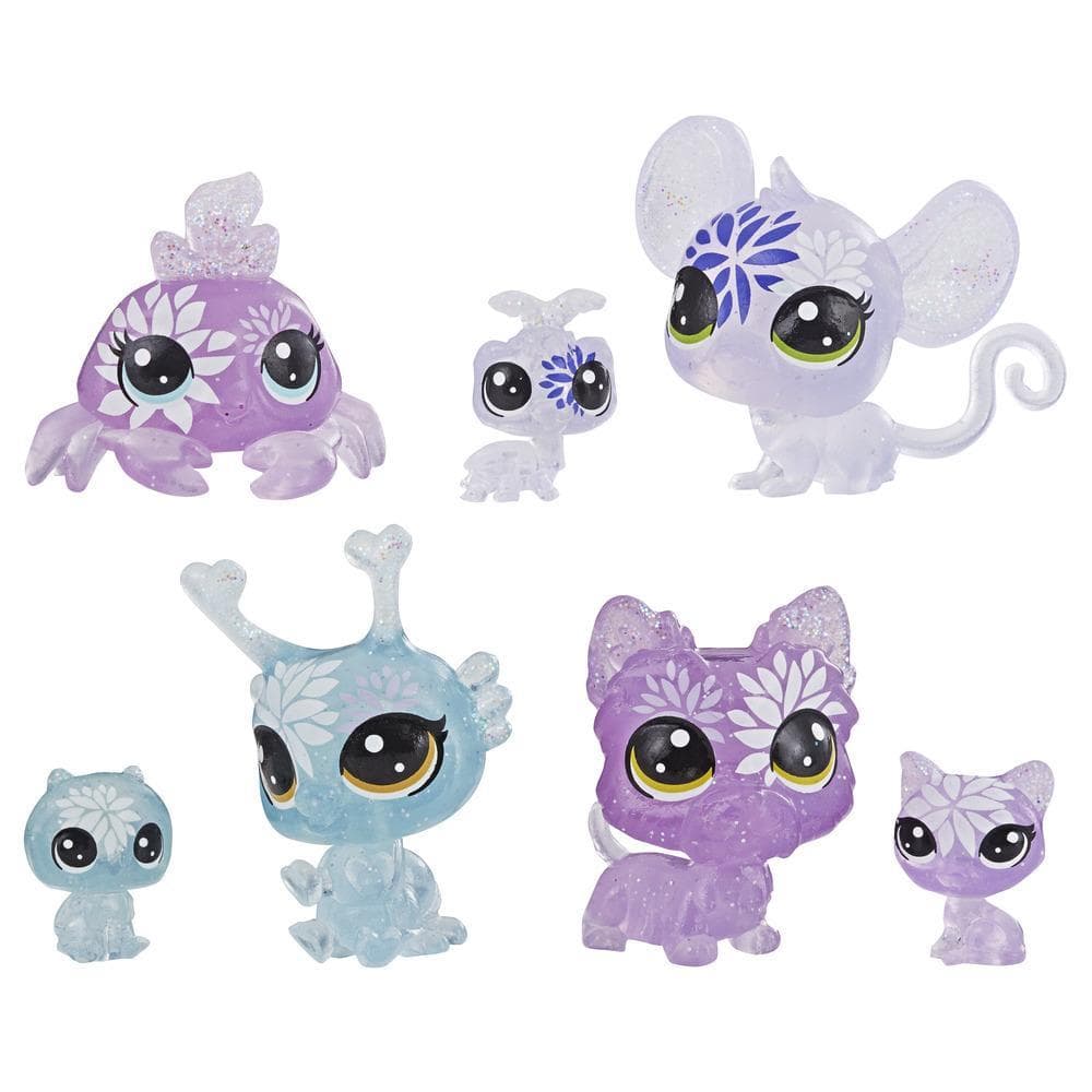 Littlest Pet Shop Petal Party Hydrangea Collection, 7 pets, part of the LPS Petal Party Collection