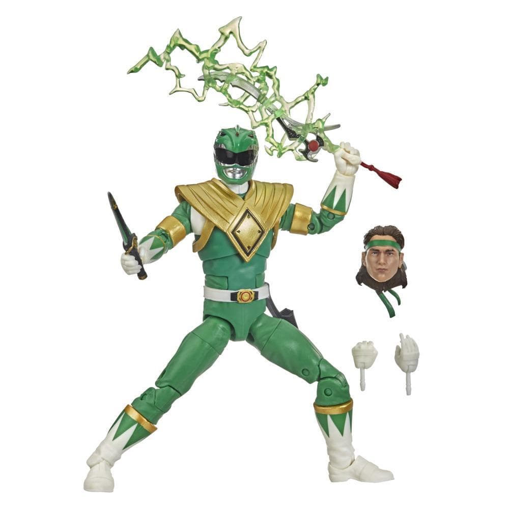 Power Rangers Lightning Collection Mighty Morphin Green Ranger 6-Inch Premium Collectible Action Figure Toy with Accessories