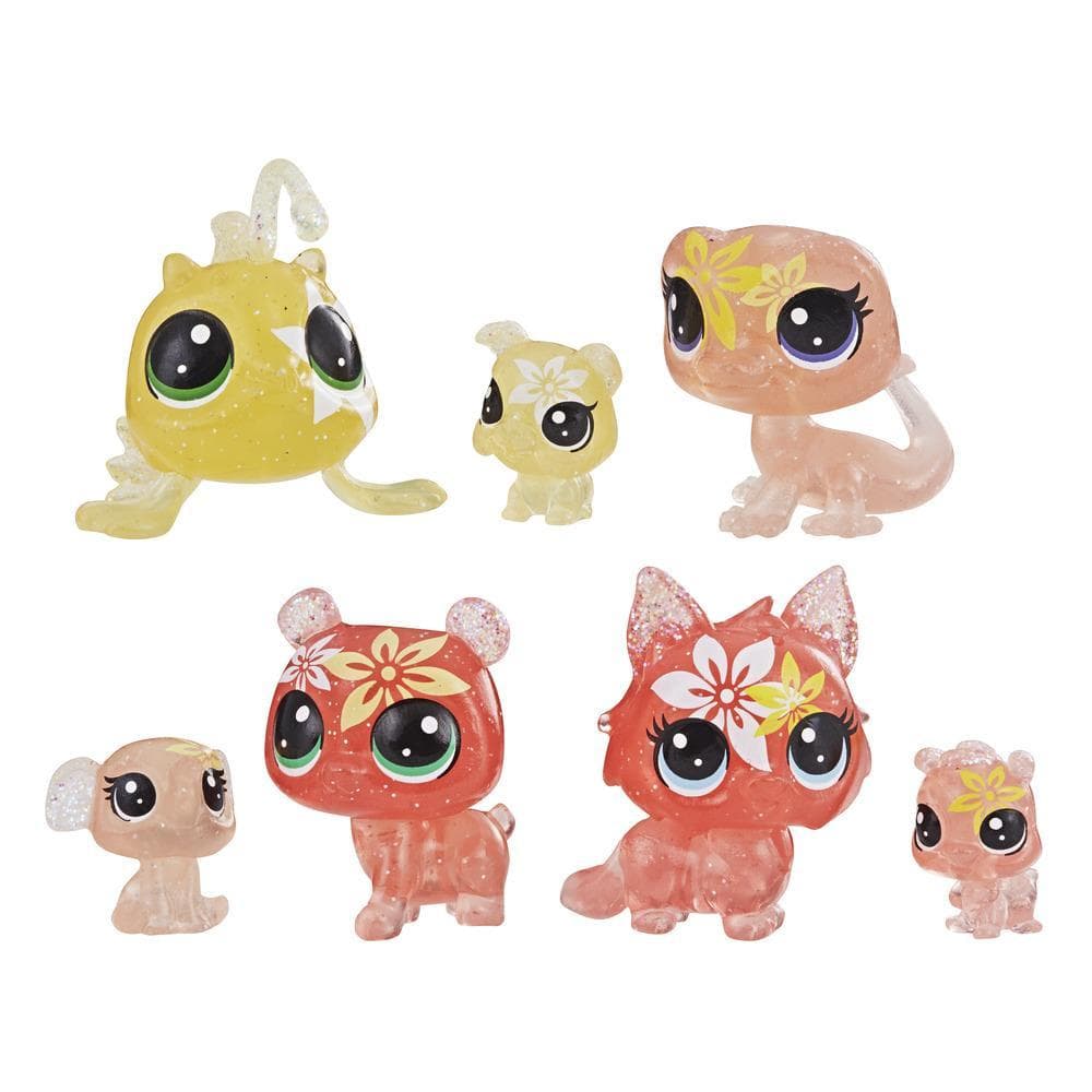 Littlest Pet Shop Petal Party Tiger Lily Collection, 7 pets, part of the LPS Petal Party Collection