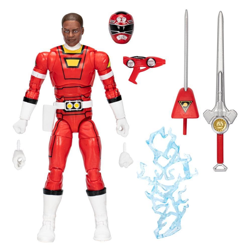 Power Rangers Lightning Collection Turbo Red Ranger 6-Inch Premium Collectible Action Figure Toy with Accessories