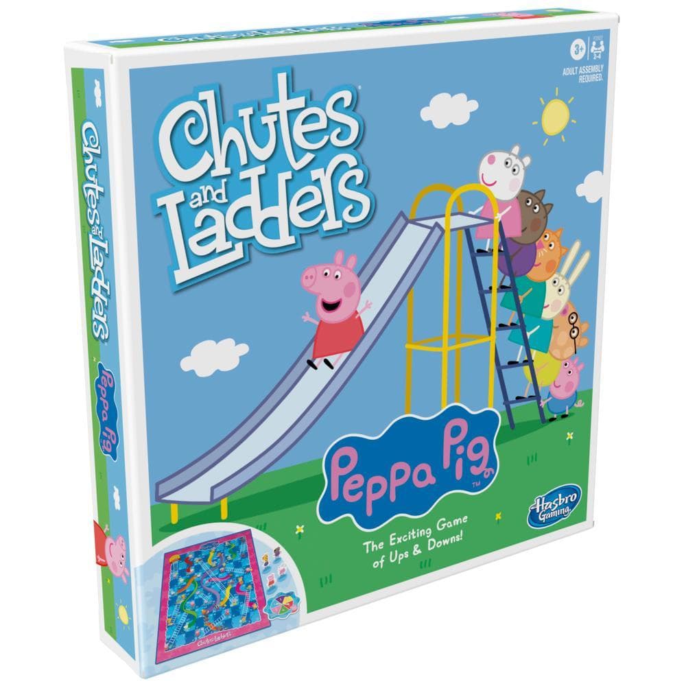 Chutes and Ladders: Peppa Pig Edition Board Game for Kids Ages 3 and Up, for 2-4 Players