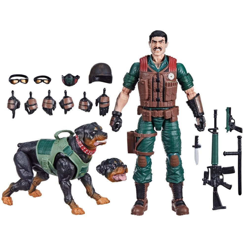 G.I. Joe Classified Series #113, Mutt & Junkyard, 6” Action Figure & Pet