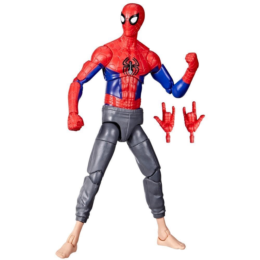 Marvel Legends Series Spider-Man: Across the Spider-Verse (Part One) Peter B Parker 6-inch Action Figure, 2 Accessories