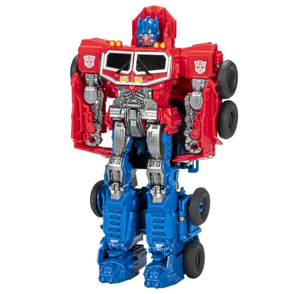 Transformers Bumblebee Cyberverse Adventures Dinobots Unite Smash Changer Optimus Prime Figure, 9-inch