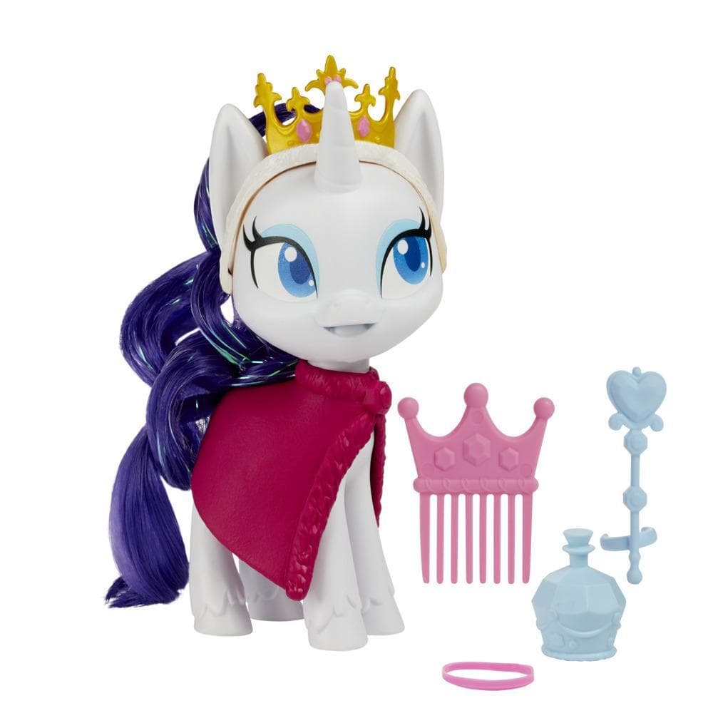 My Little Pony Rarity Potion Dress Up Figure -- 5-Inch White Pony Toy with Fashion Accessories, Brushable Hair