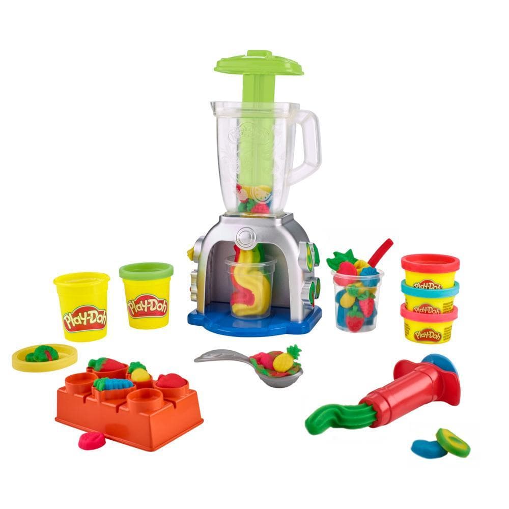 Play-Doh Swirlin' Smoothies Toy Blender Playset, Play Kitchen Toys for Kids Age 3+