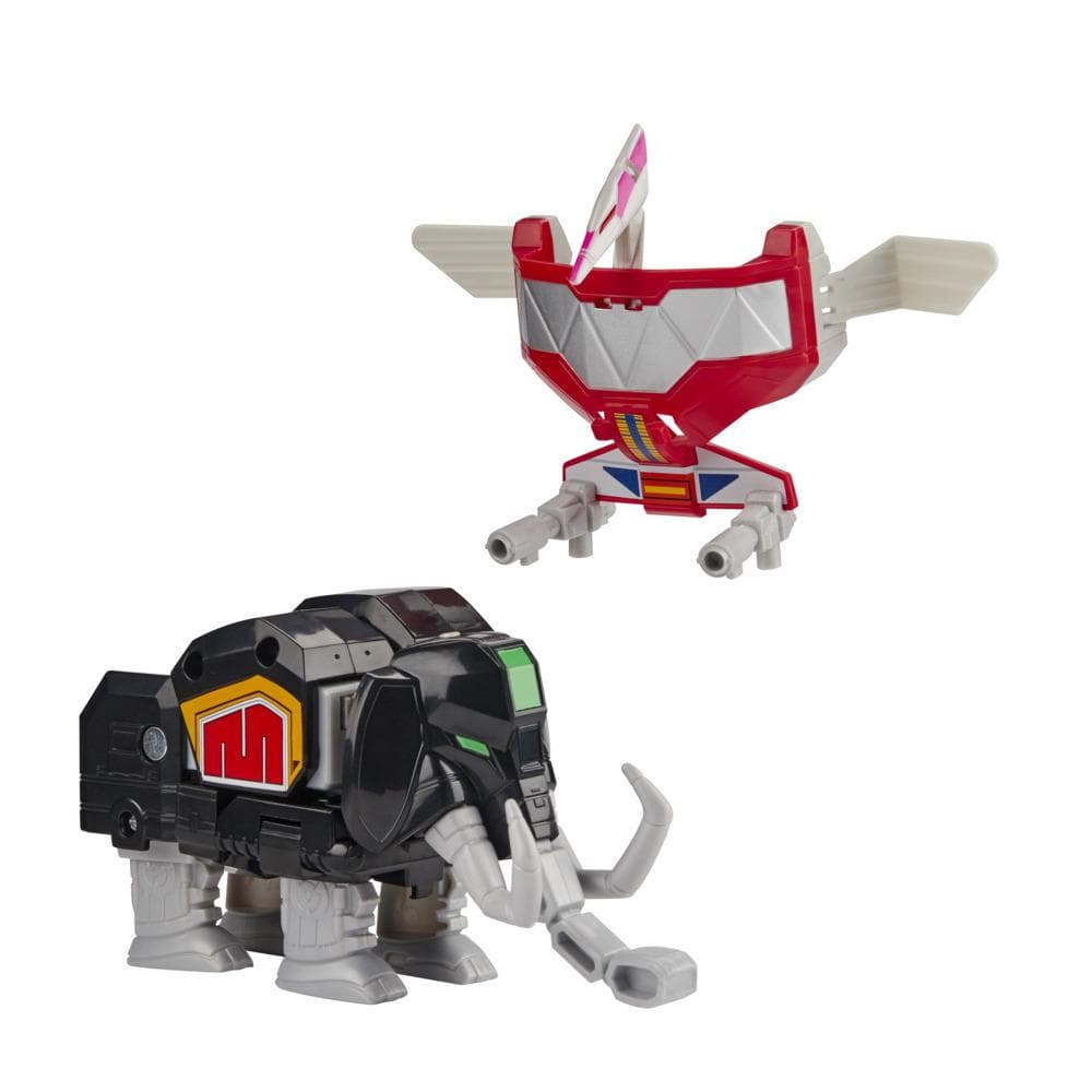 Power Rangers Mighty Morphin Mastodon Dinozord and Pterodactyl Dinozord Toy 2-Pack Action Figures for Kids Ages 4 and Up