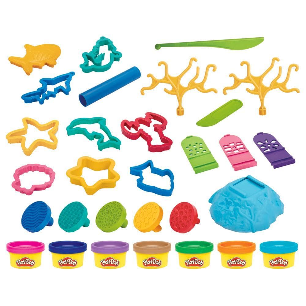 Play-Doh Imagine Underwater Set with 20 Underwater-Themed Tools, Kids Toys