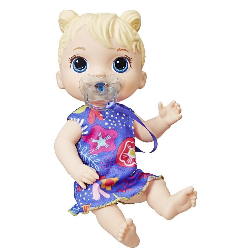 Baby Alive Bebé Soniditos: muñeca bebé interactiva para niñas y niños de 3 años en adelante, 10 efectos de sonido, incluyendo risas y llanto - muñeca bebé con chupón
