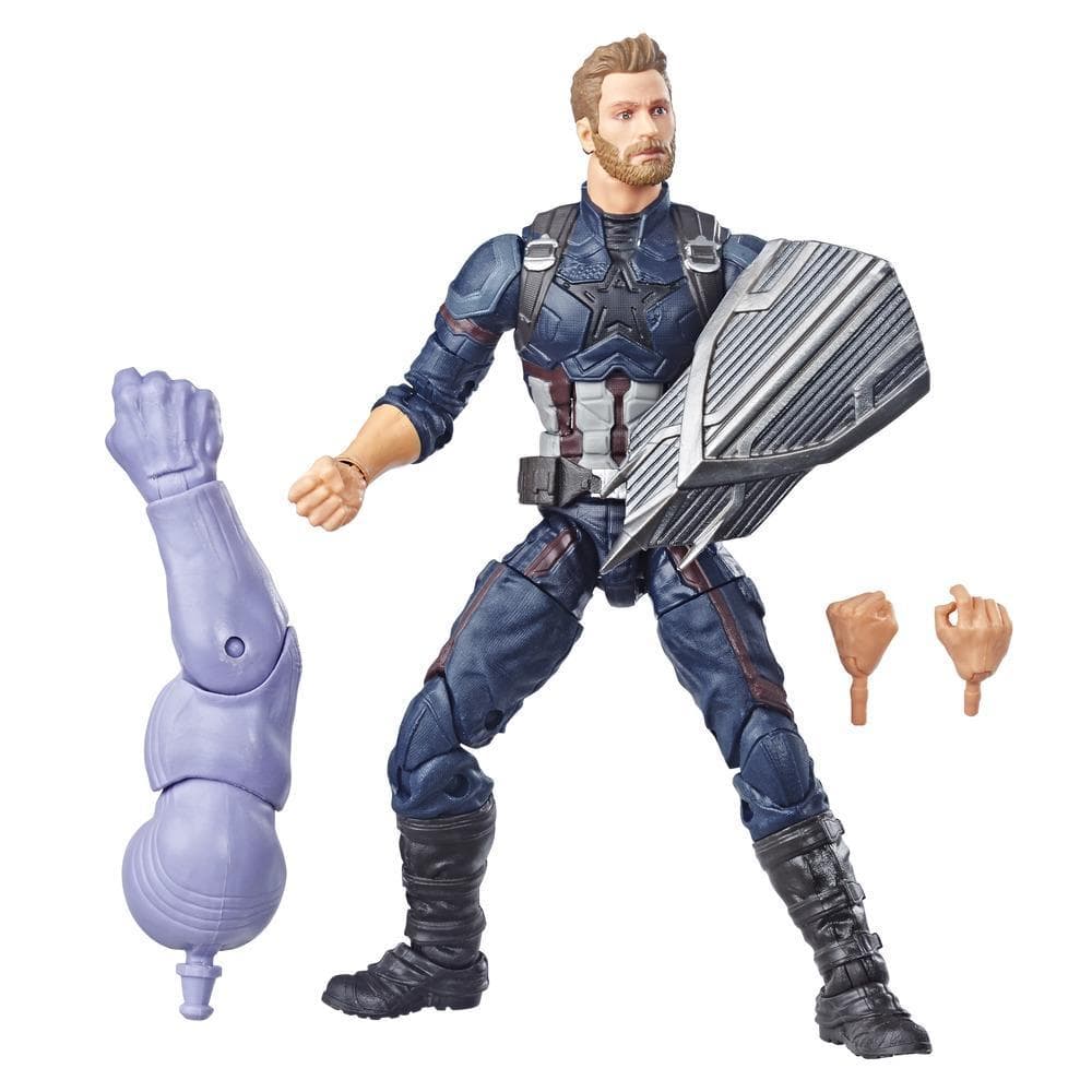 Marvel Legends Series - Avengers: Guerra del Infinito - Figura de Captain America de 15 cm