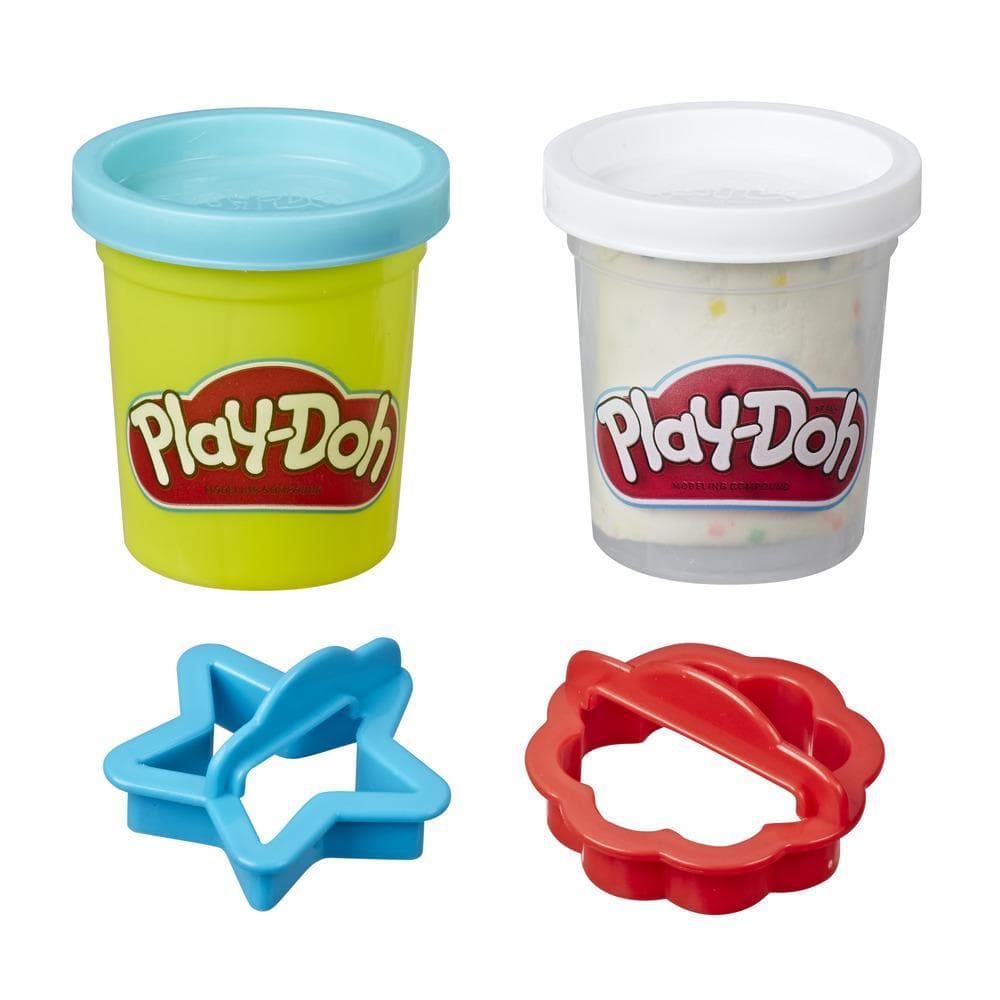Play-Doh Kitchen Creations Lata de galletas - Juego de comidas con 2 colores no tóxicos (galleta de azúcar)