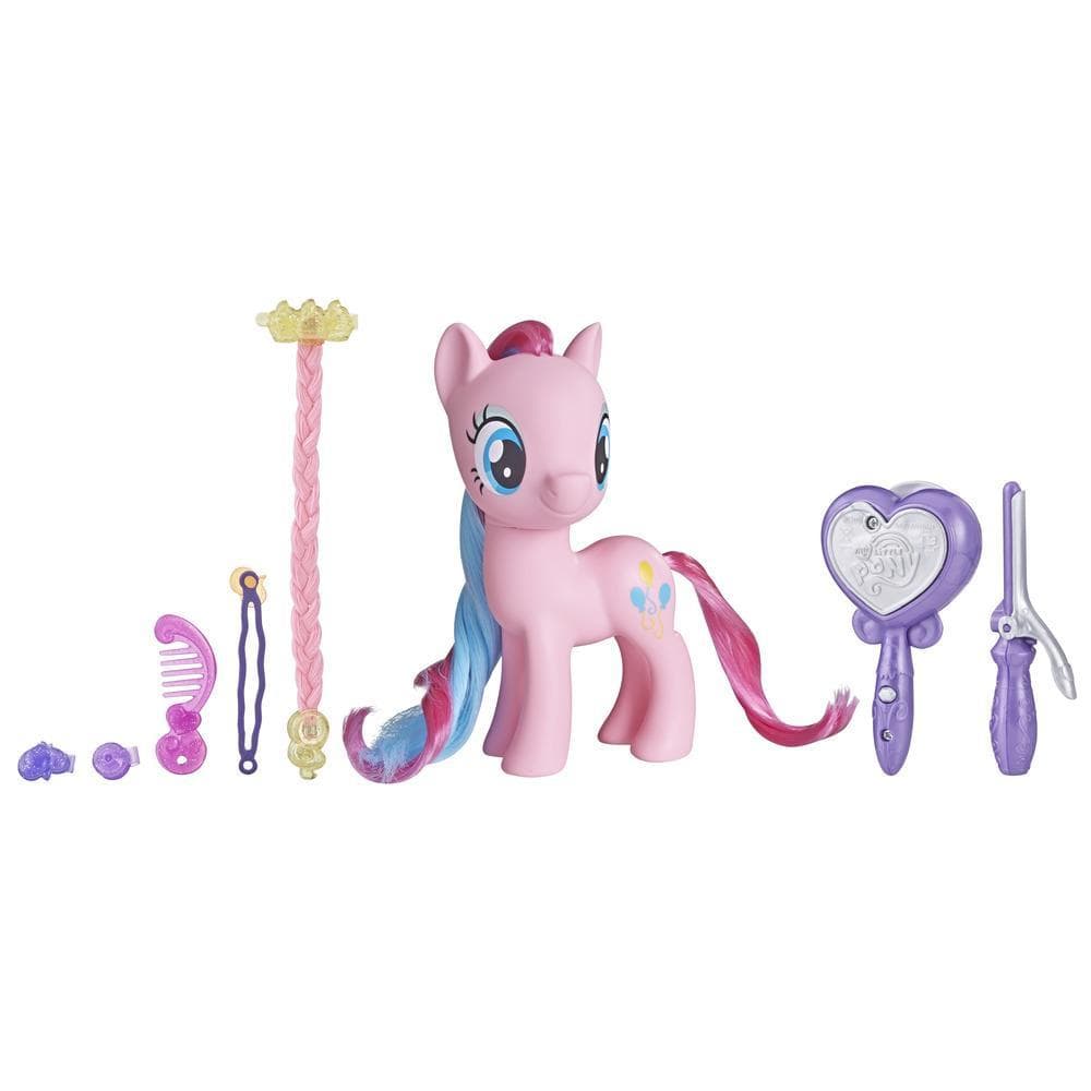 My Little Pony - Juguete Pinkie Pie Salón mágico - Pony para peinar de 15 cm