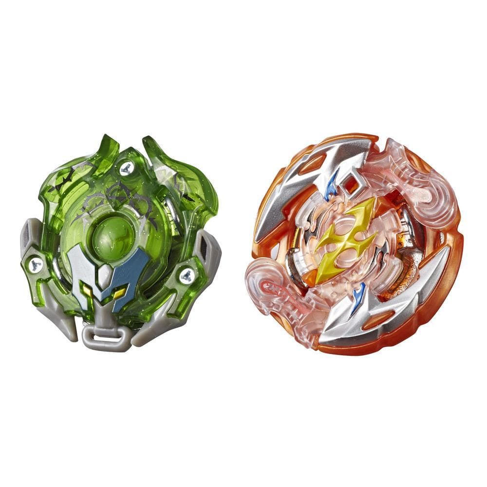 Beyblade Burst Turbo Slingshock - Empaque doble - Roktavor R4, Thorns-X Minoboros M4