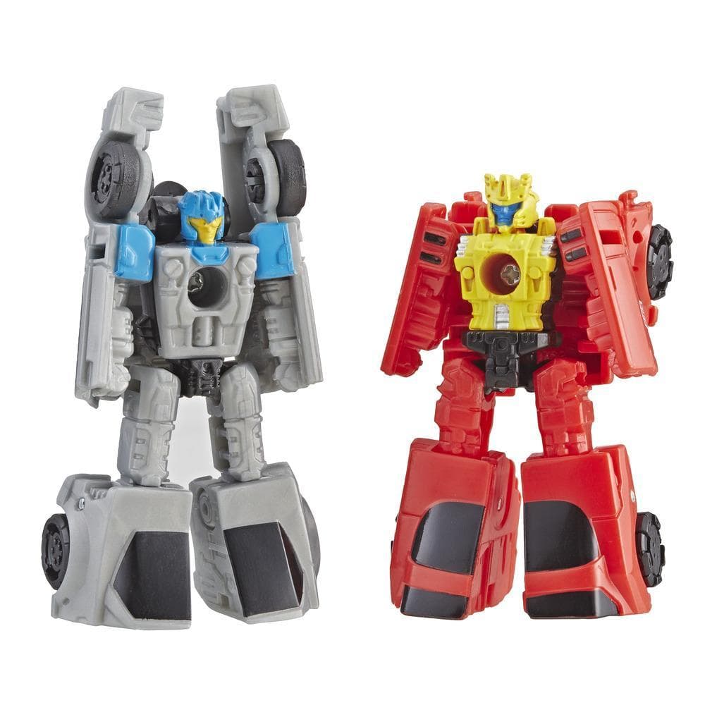 Transformers Generations War for Cybertron: Siege - Empaque doble de juguetes figuras de acción - Patrulla de bólidos Autobot Micromaster WFC-S4