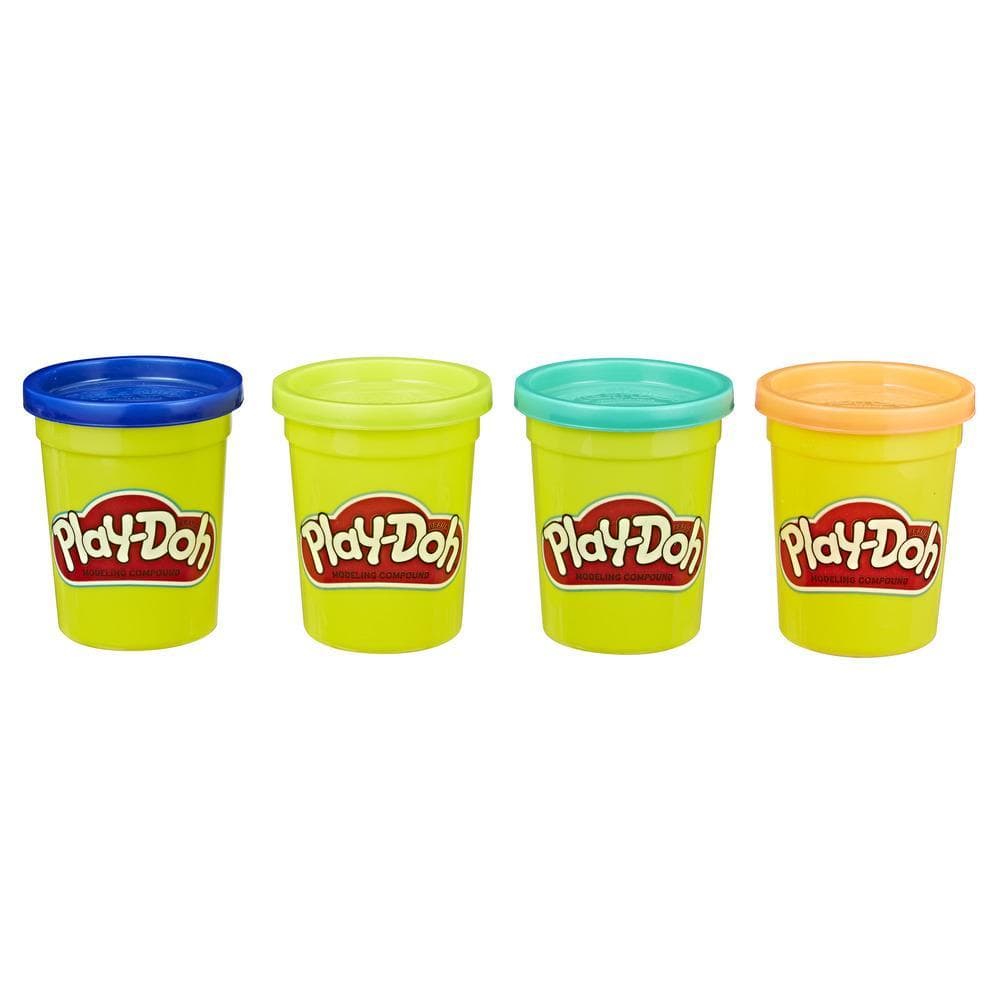 Play-Doh Paquete de 4 latas de 112 gramos (colores silvestres)