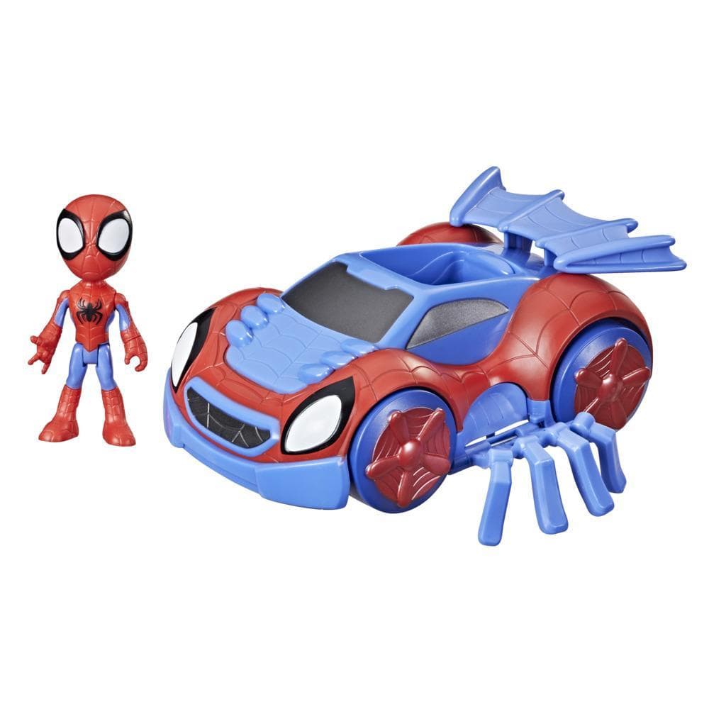 Spidey and His Amazing Friends - Coche arácnido transformable de Spidey