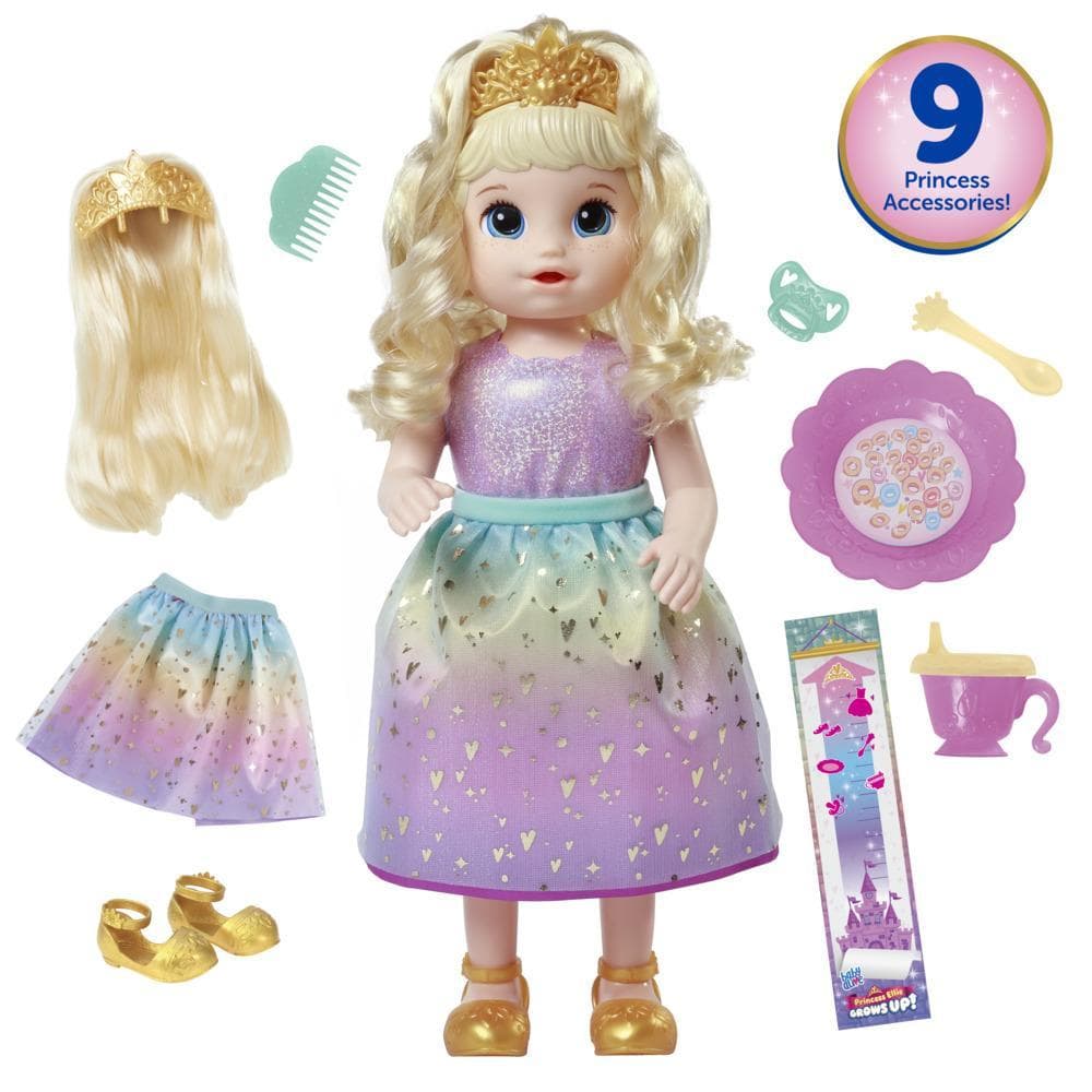 Baby Alive - Princess Ellie Grows Up! - Muñeca de cabello rubio