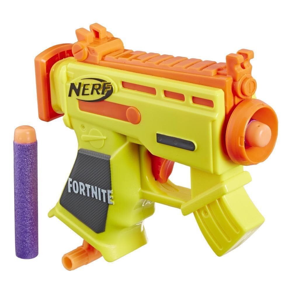 Lanzadardos de juguete Micro AR-L Nerf MicroShots y 2 dardos Nerf Elite oficiales